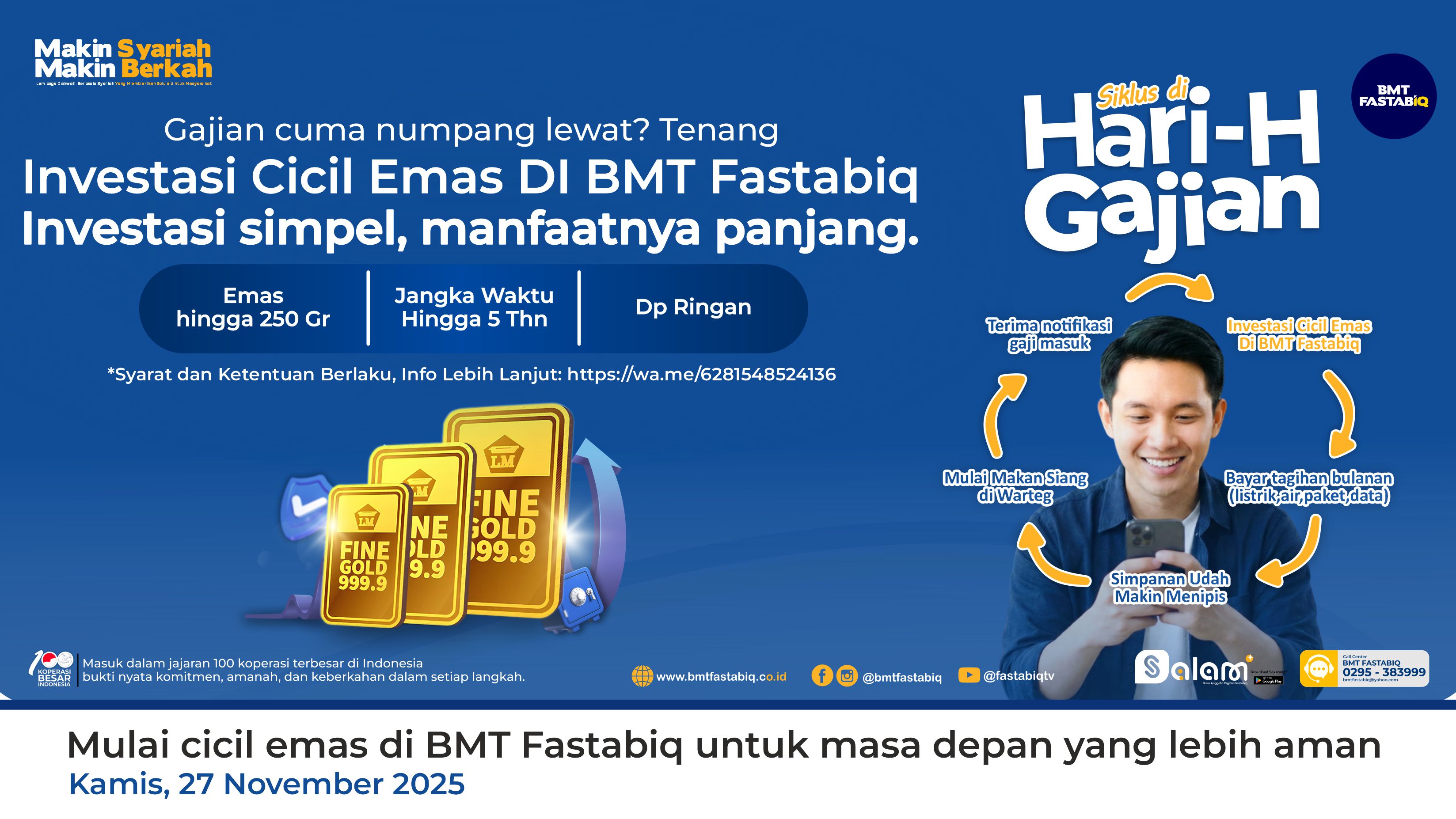 Mulai cicil emas di BMT Fastabiq untuk masa depan yang lebih aman